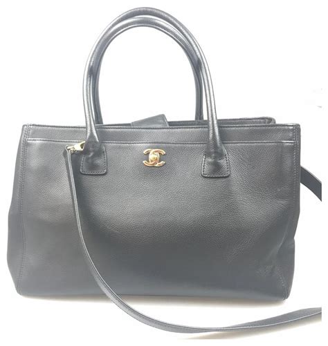 chanel calfskin cerf executive shopper tote|CHANEL Executive Cerf Tote Black Calfskin with Gold Hardware .